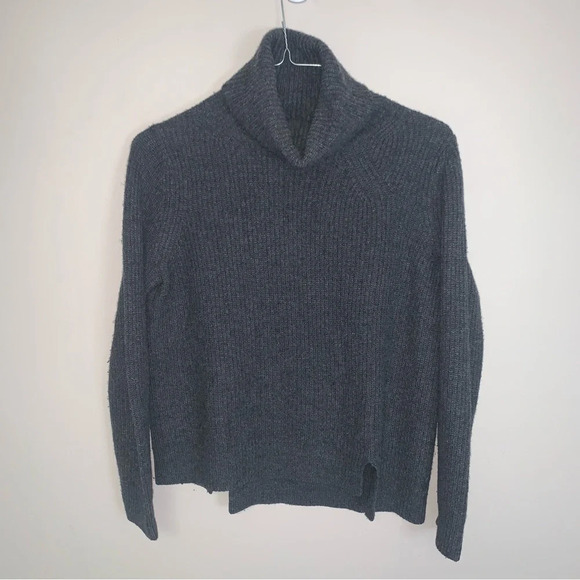 Judith & Charles Grey Wool Cashmere Turtleneck Sweater S - Picture 1 of 6